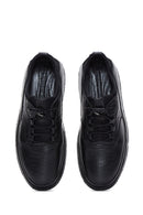 Erkek Siyah Deri Casual Sneaker | Derimod