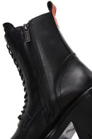 Harley Davidson Women's Black Sarrah Leather Boots | Derimod