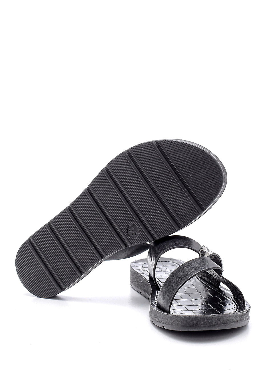 Women's Snakeskin Patterned Slippers