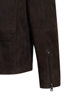 Pedri Male Brown Suede Leather Jacket | Derimod