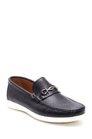 Men's Black Leather Casual Loafer | Derimod