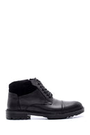 Men's Suede Detailed Leather Boots | Derimod