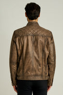 Adrian Men's Leather Jacket | Derimod