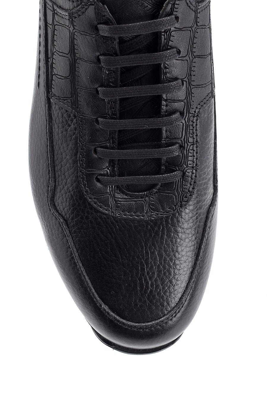 Men's Crocodile Detailed Leather Sneaker