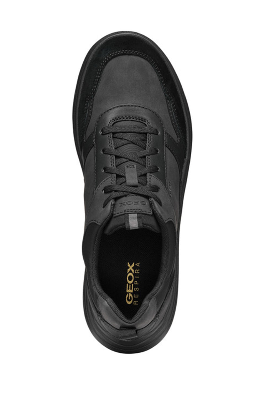 Geox Men Black Nebula Lace-Up Fabric Sneaker