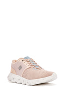 Derimod Zero Women's Pink Lace Up Fabric Sneaker | Derimod