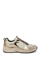 Geox Kadın Bej D Zarvıa A - Mesh+Pearl.Gbk Bağcıklı Kalın Tabanlı Deri Sneaker | Derimod