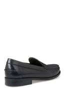 Geox Men's Black New Damon Leather Loafer | Derimod