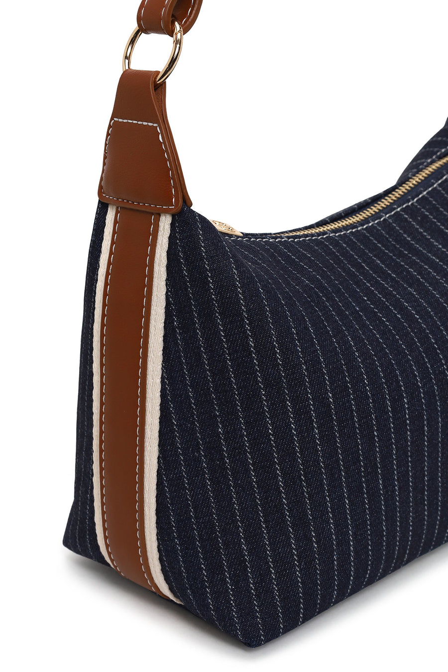 Woman Blue Jean Long-Strap Shoulder Bag