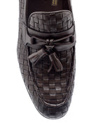 Men's Leather Knit Pattern Loafer | Derimod