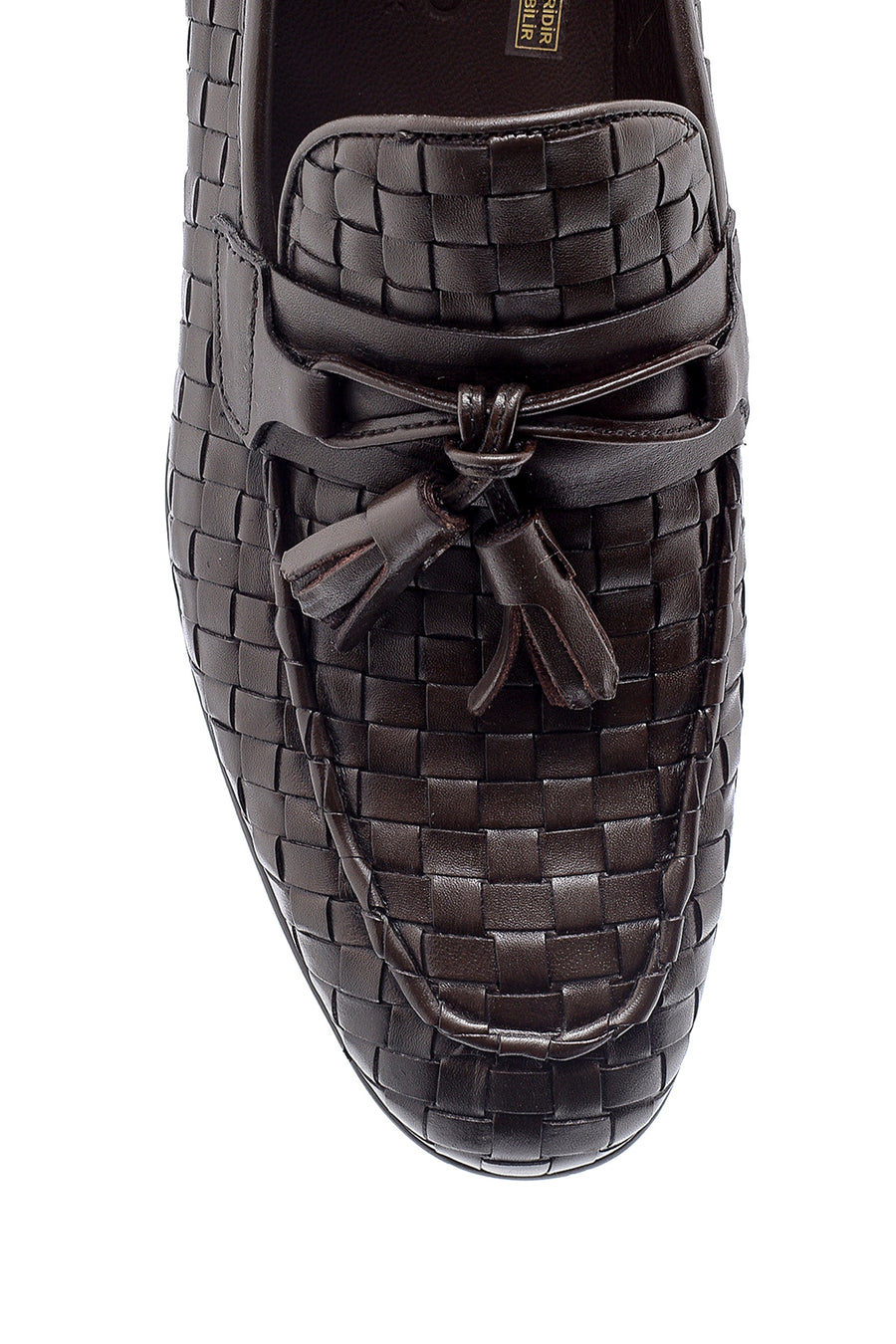 Men's Leather Knit Pattern Loafer