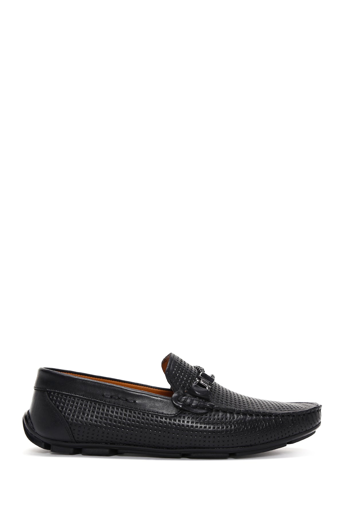 Erkek Siyah Deri Casual Loafer