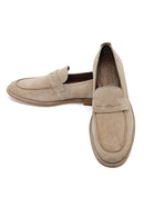 Derimod Black Erkek Bej Süet Deri Klasik Loafer | Derimod