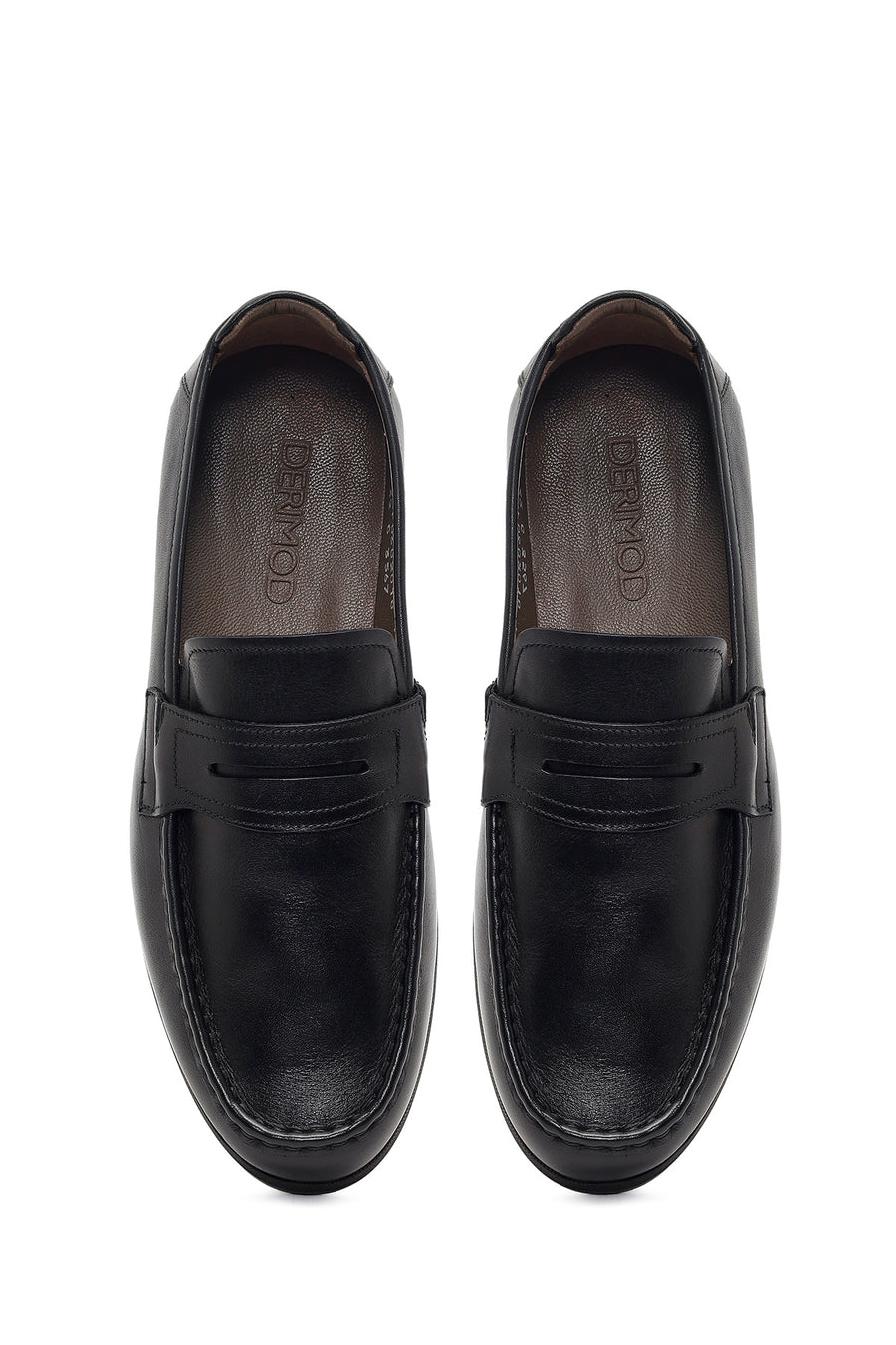 Men's Black Leather Casual Loafer