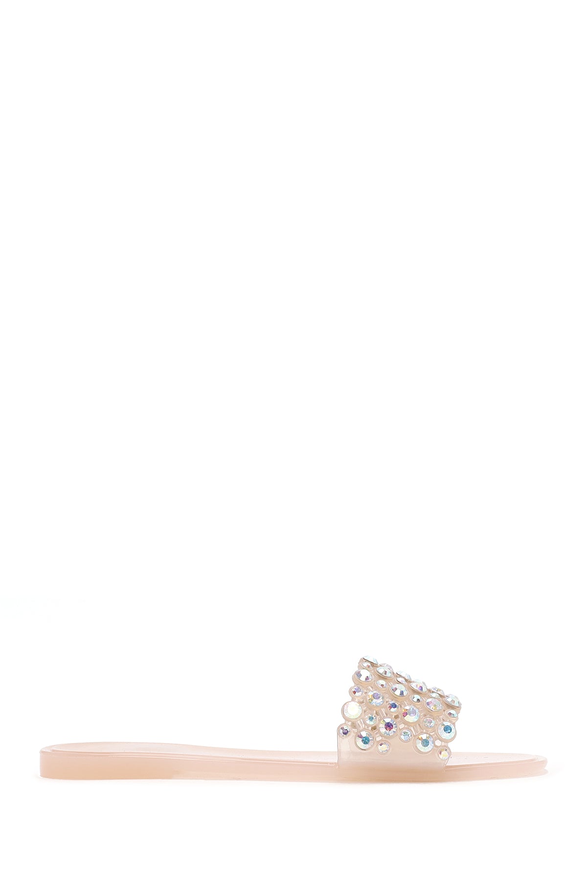 Women's Beige Stone Jelly Slippers 25SFE4917PV | Derimod