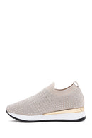 Derimod Zero Women's Beige Thick Soled Stone Sneaker | Derimod