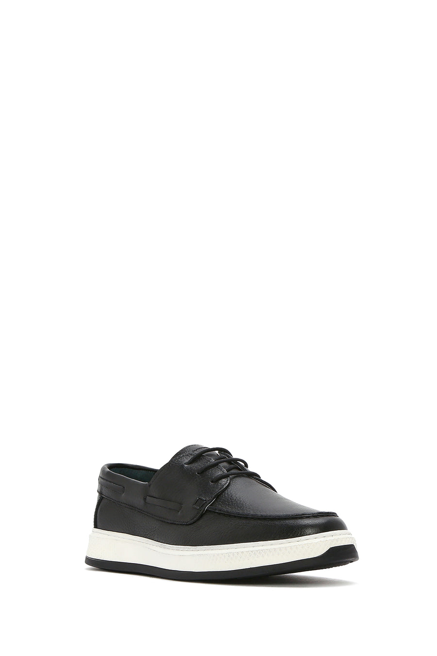 Men's Black Lace-up Leather Casual Shoes