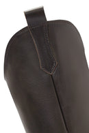 Women's Brown Chunky Heel Leather Cowboy Boots | Derimod