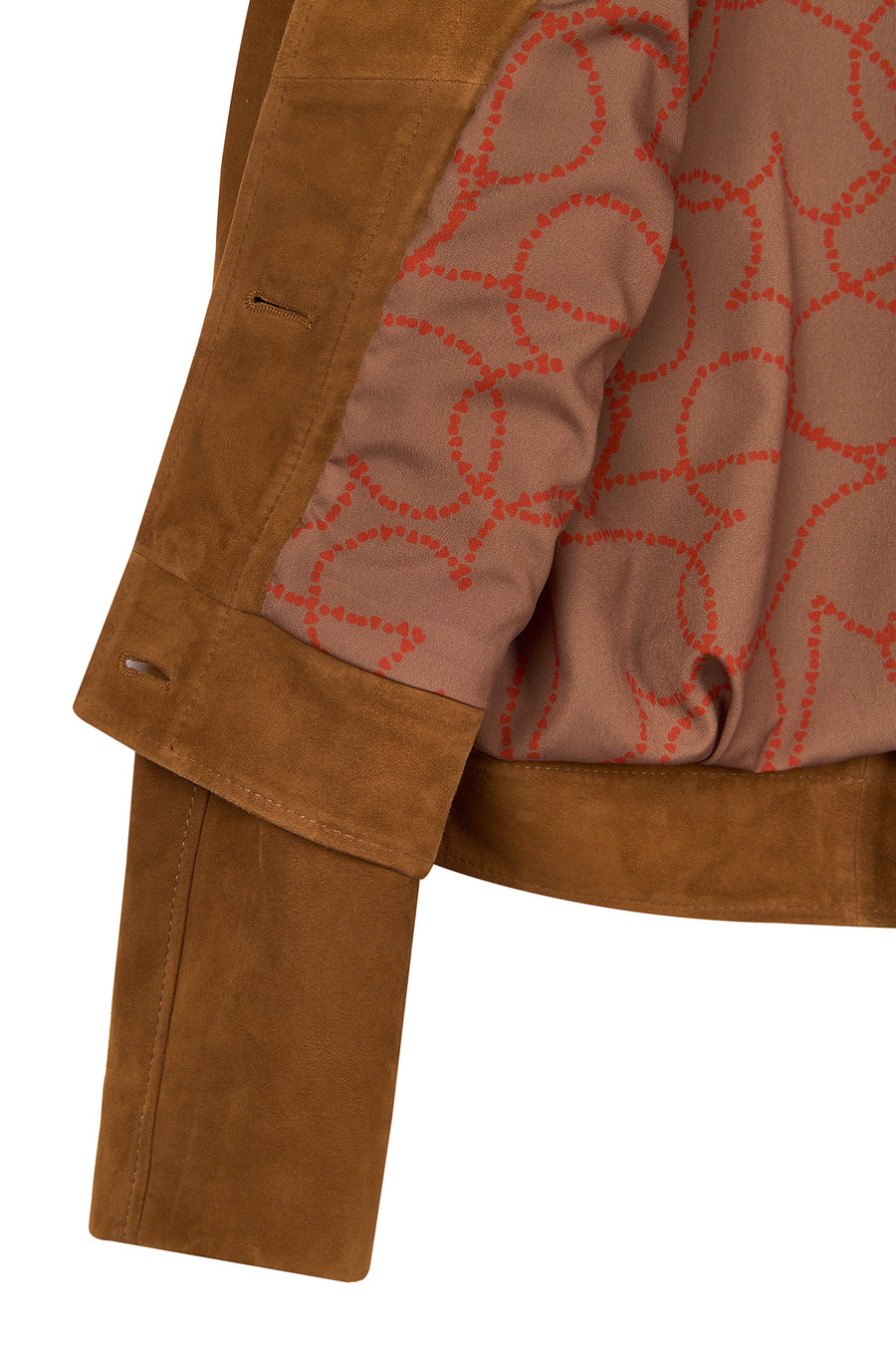 Tiffany Woman Whisky Short Suede Leather Jacket