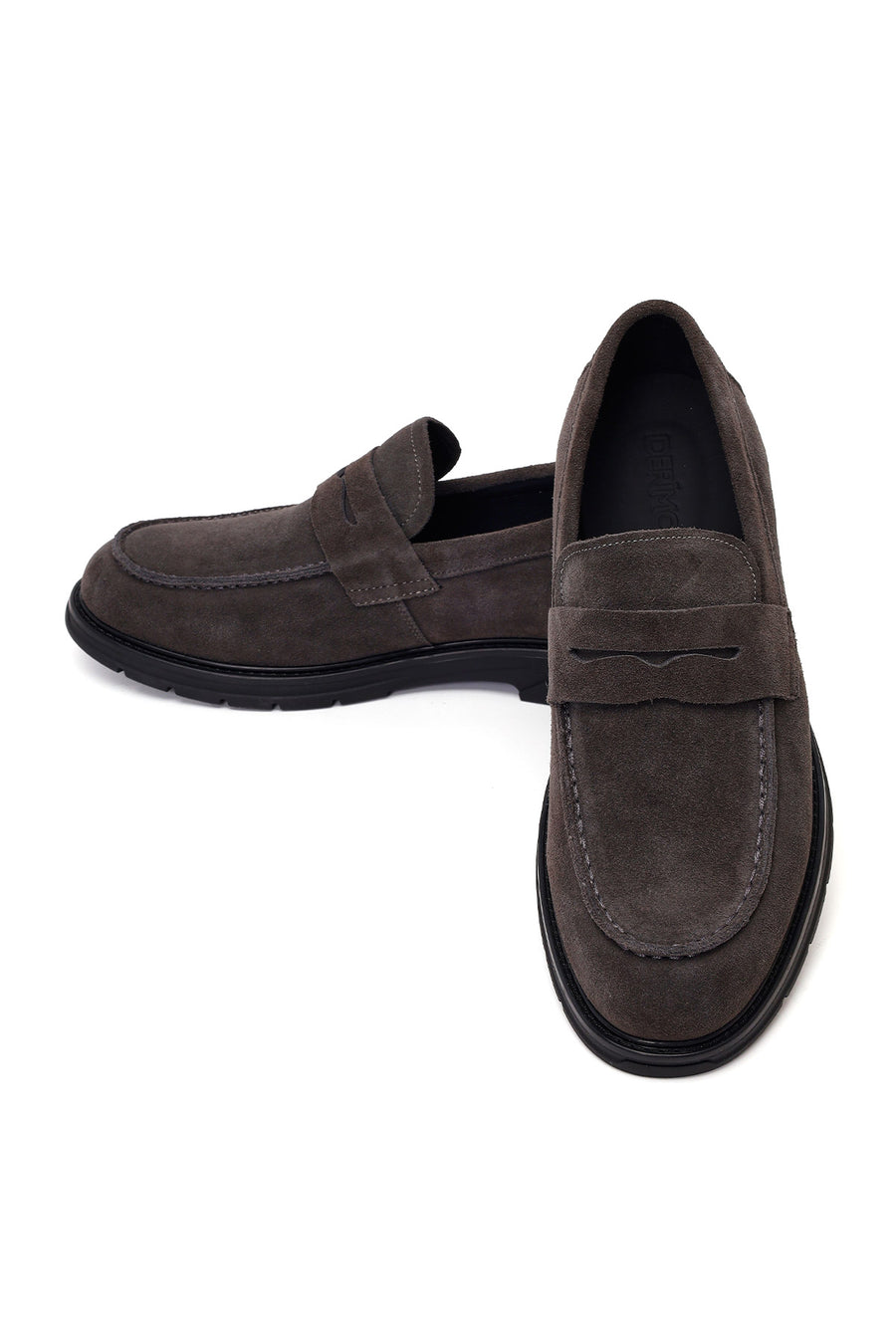 Male Gray Suede Casual Loafer