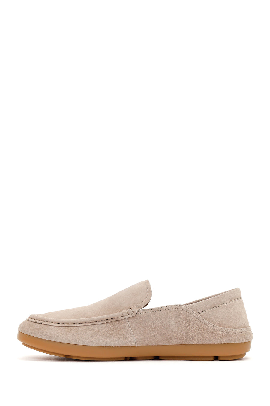 Male Beige Suede Leather Loafer