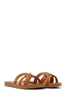 Women's Tan Slippers | Derimod
