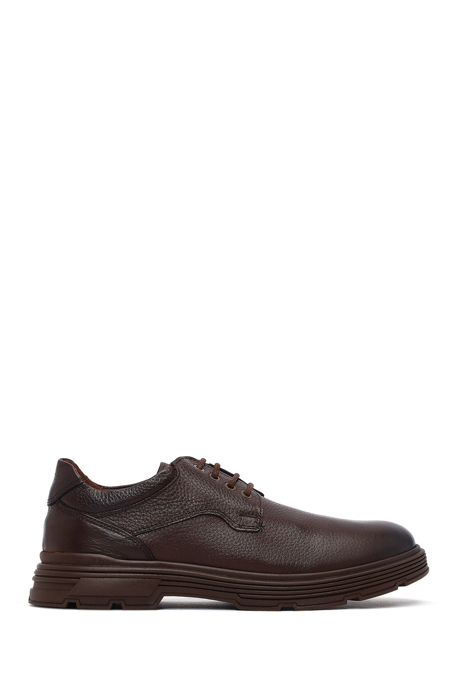 Men's Brown Lace-Up Leather Casual Shoes 25WFD681518 | Derimod