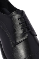 Men's Black Laced Leather Classic Shoes | Derimod