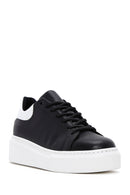 Women's Black Thick Soled Sneaker | Derimod