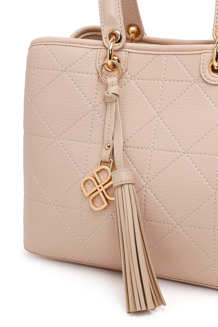 Woman Cream Long Strap Printed Shoulder Bag