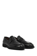 Erkek Siyah Deri Klasik Loafer | Derimod