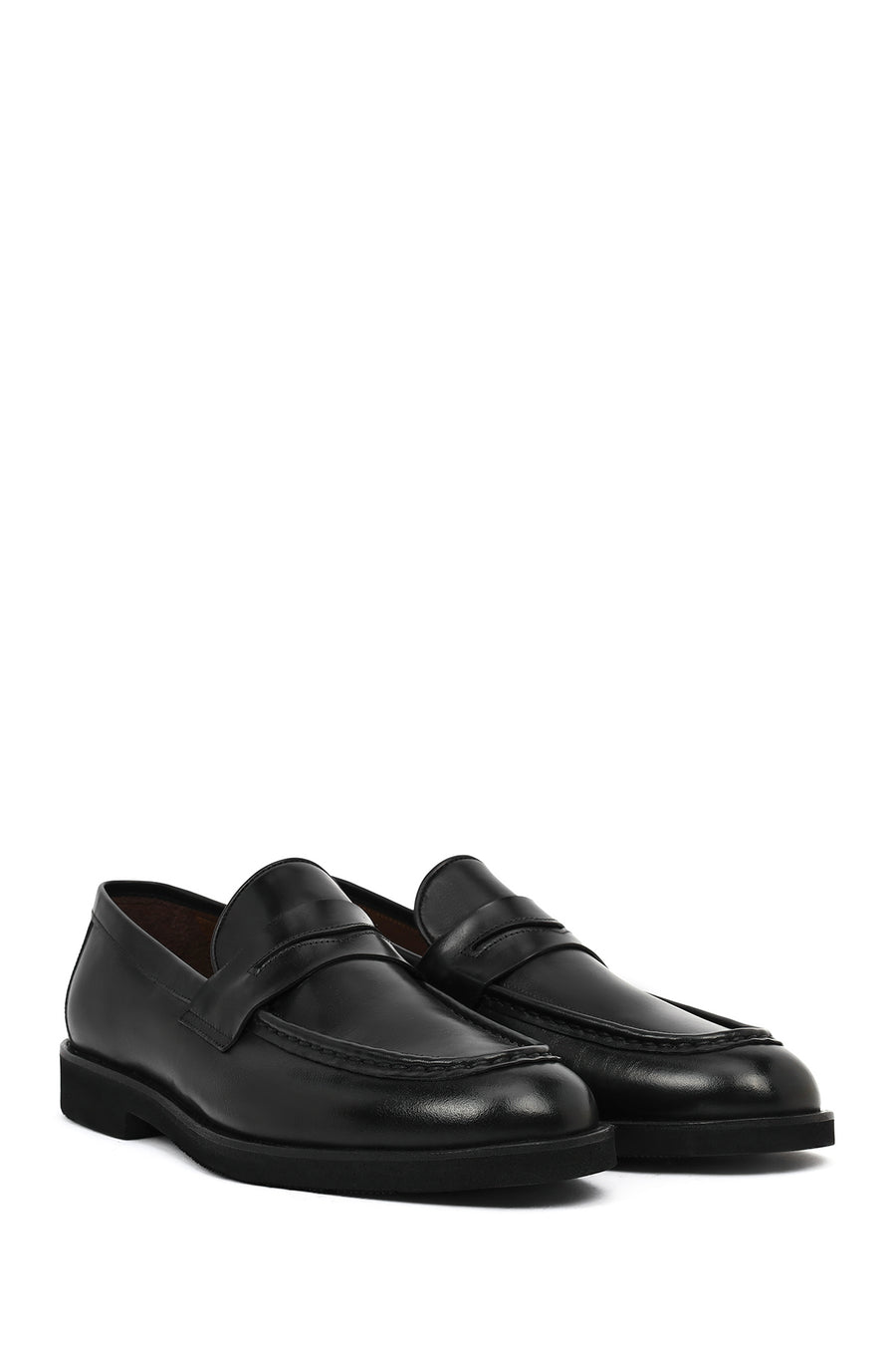 Men's Black Leather Classic Loafer