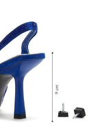 Women's Blue Stone Heeled Shoes | Derimod