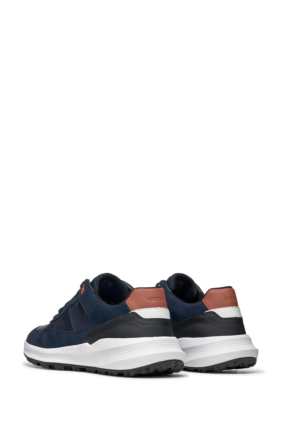 Geox Men's Navy Blue Pg1X Abx Laced Waterproof Leather Sneaker