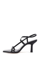 Women's Black Ankle Strap Heeled Sandals | Derimod