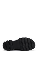 Women's Black Thick Soled Comfort Slippers | Derimod