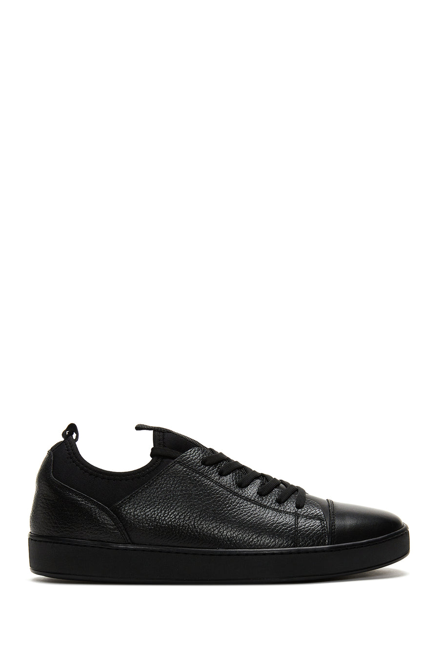 Erkek Siyah Deri Sneaker 22SFD6306FT | Derimod