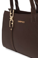 Woman Brown Long-Strap Classic Shoulder Bag | Derimod