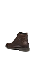 Geox Men's Brown Terence Lace-Up Leather Combat Boots | Derimod
