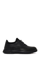 Male Black Lace-up Leather Casual Sneaker | Derimod