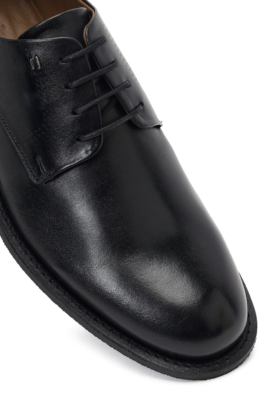 Derimod Black Male Black Lace-Up Leather Classic Shoes