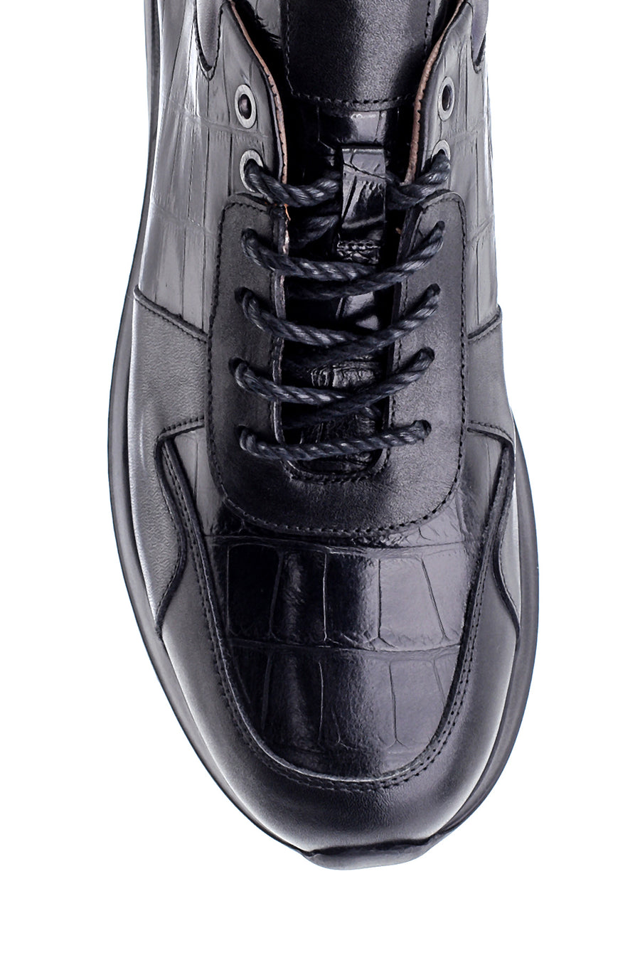 Men's Leather Crocodile Patterned Sneaker