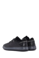 Men's Black Lace-up Leather Sneaker | Derimod