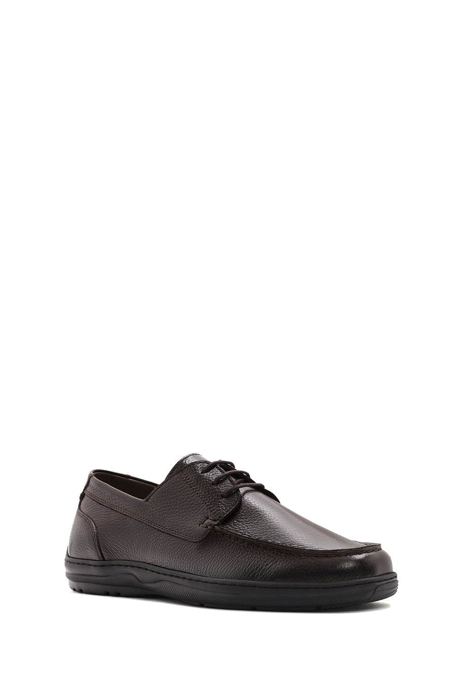 Men's Brown Lace-up Leather Casual Shoes