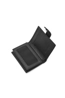 Men's Black Leather Card Holder | Derimod