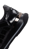 Men's Black Leather Casual Sneaker | Derimod