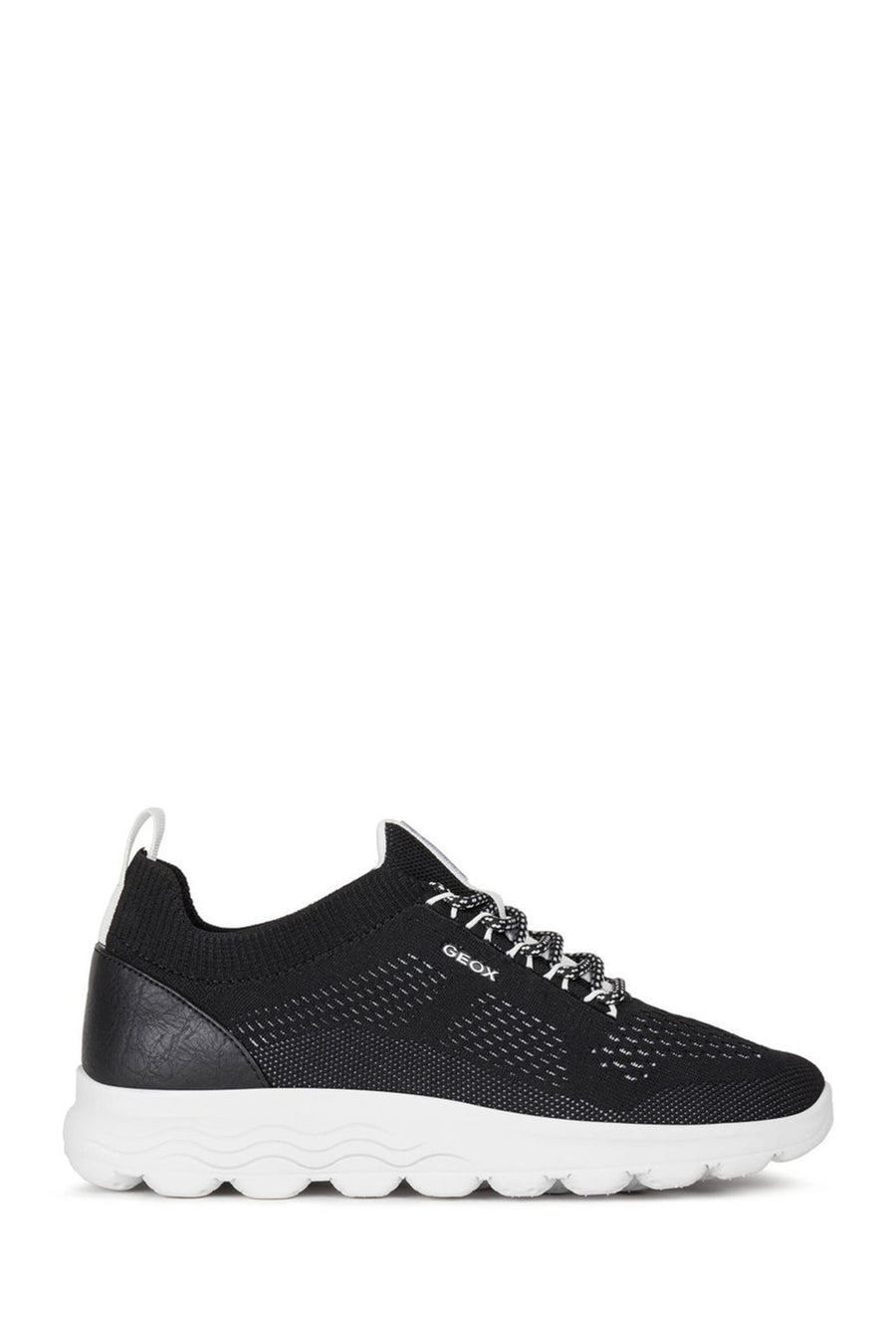 Geox Women's Black Spherica Lace-Up Fabric Sneaker D15NUA0006KC9999 | Derimod