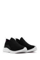 Women's Black Thick Soled Sneaker | Derimod