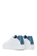 Men's White Leather Thick Soled Sneaker | Derimod