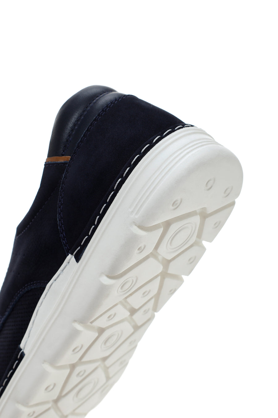 Men's Navy Blue Lace-up Leather Casual Shoes
